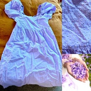 Lilac Cottagecore Puff Sleeve Dress 🏠 🌸